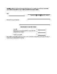 Form 56 Subpoena to Debtor - British Columbia, Canada, Page 2