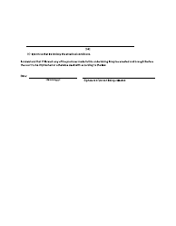 Form 116 Undertaking - British Columbia, Canada, Page 2