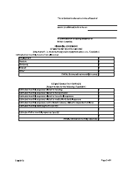Form F86 Affidavit in Support to Waive Fees - British Columbia, Canada, Page 3
