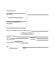 Form F97 Declaration - British Columbia, Canada, Page 2