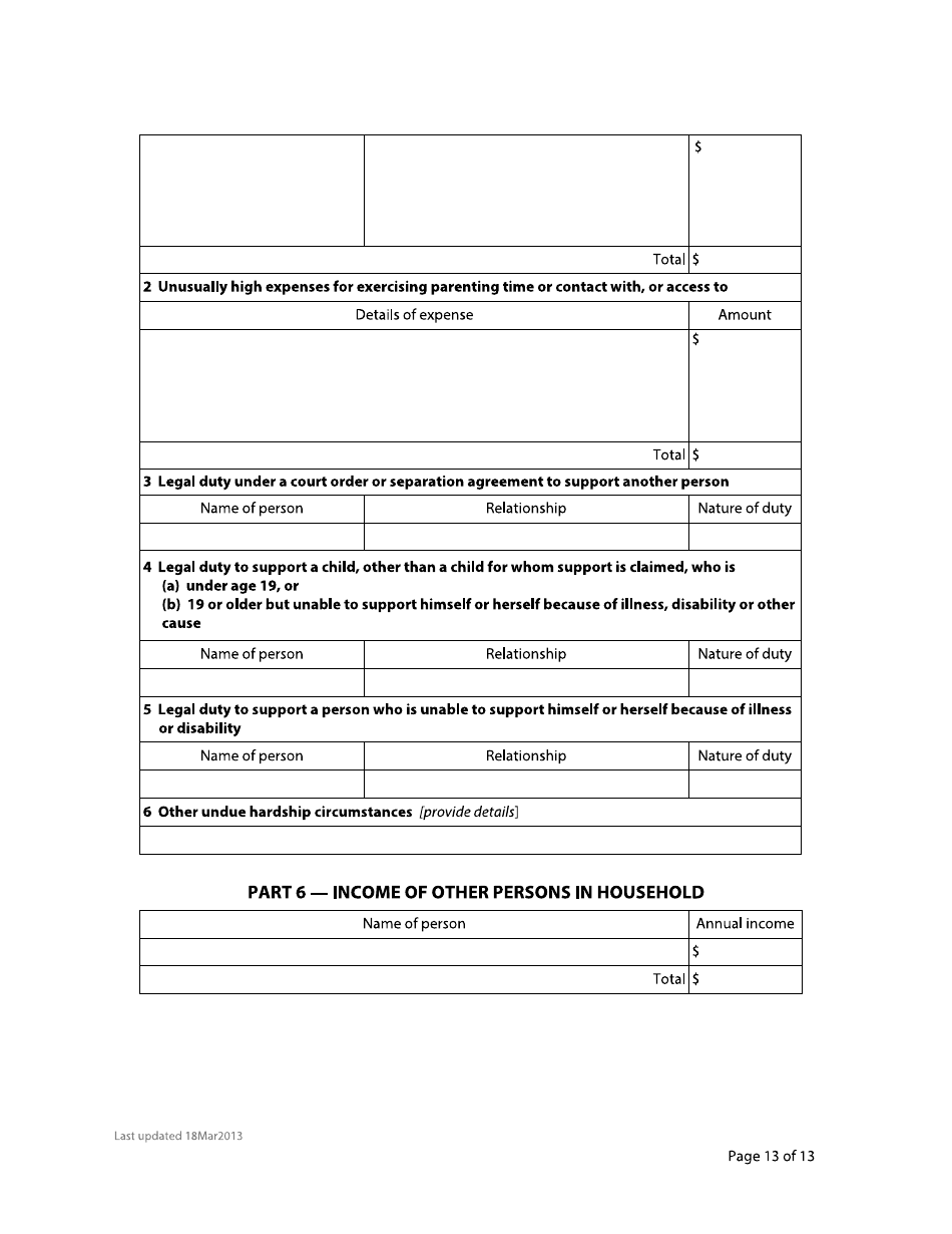 Form F8 Financial Statement - British Columbia, Canada, Page 13