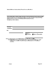 Form F10 Notice of Address for Service - British Columbia, Canada, Page 2