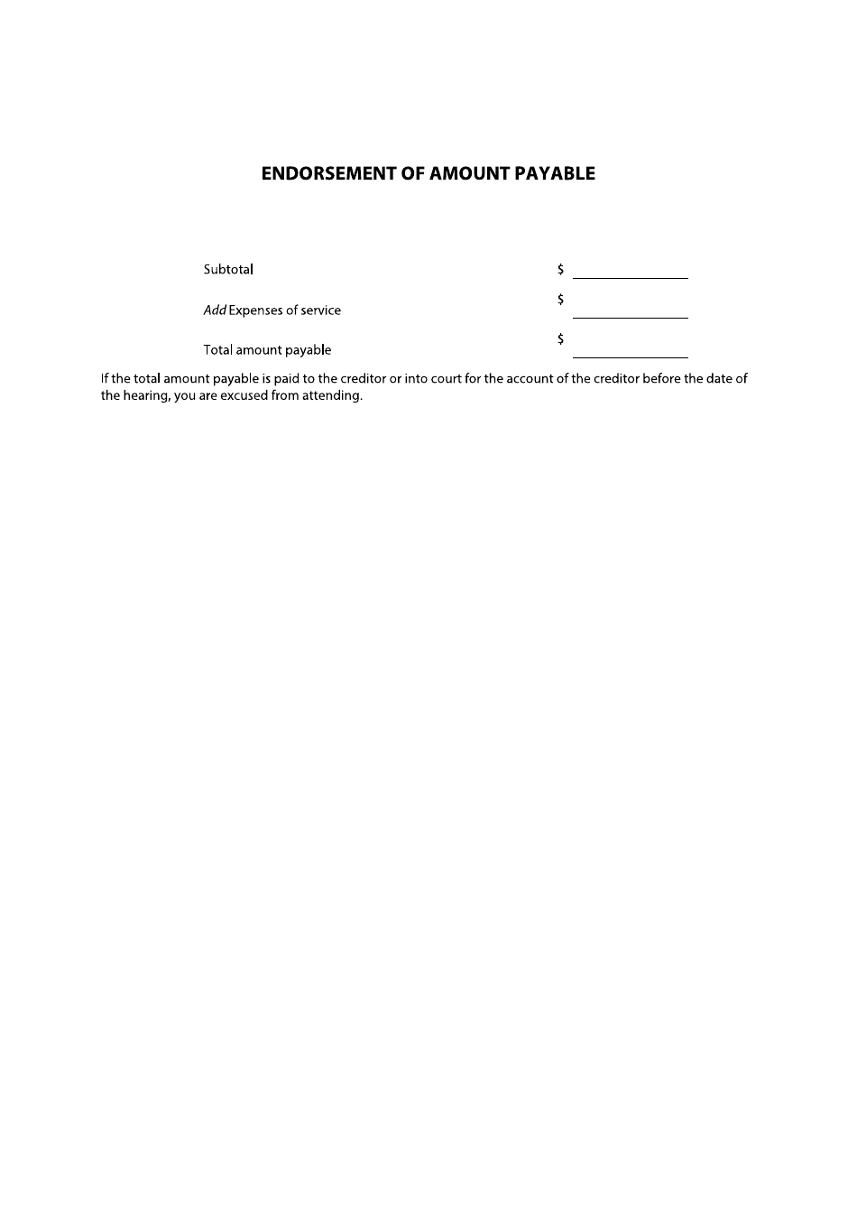 Form F68 Notice of Application for Committal - British Columbia, Canada, Page 3