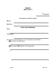 Document preview: Form F39 Notice of Discontinuance - British Columbia, Canada