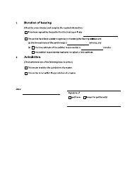 Form F75 Notice of Hearing - British Columbia, Canada, Page 2