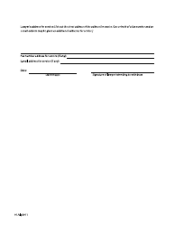 Form F89 Notice of Intention to Withdraw as Lawyer - British Columbia, Canada, Page 2