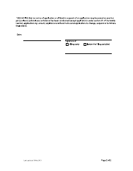 Form F19 Notice of Judicial Case Conference - British Columbia, Canada, Page 2