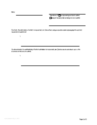 Form F24 Notice to Admit - British Columbia, Canada, Page 2