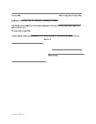 Form F11 Notice for Publication - British Columbia, Canada, Page 2