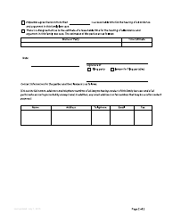 Form F44 Notice of Trial - British Columbia, Canada, Page 2