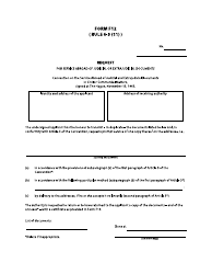 Document preview: Form F12 Request - British Columbia, Canada