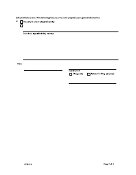 Form F29 Requisition for Consent Order or for Order Without Notice - British Columbia, Canada, Page 2
