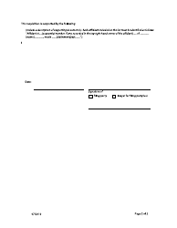 Form F17 Requisition - General - British Columbia, Canada, Page 2