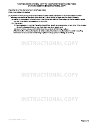 Form P27 Authorization to Obtain Resealing Information - British Columbia, Canada, Page 2