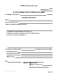 Form P35 Requisition for Subpoena - British Columbia, Canada, Page 2