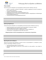 Form 34.2 Victim Impact Statement - British Columbia, Canada (Filipino), Page 2