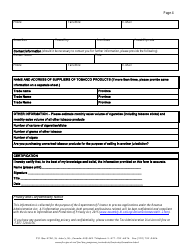 Registration Information for Applicants of a Tobacco Tax Licence and/or Permit(S) Under the Revenue Administration Act - Newfoundland and Labrador, Canada, Page 4