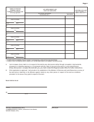 Form CL-0004 Application for Grant of Land - Newfoundland and Labrador, Canada, Page 2