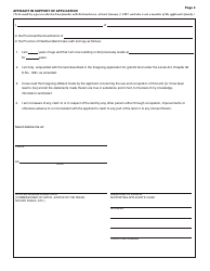 Form CL-0004 Application for Grant of Land - Newfoundland and Labrador, Canada, Page 3