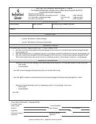 Document preview: Special Authorization Request Form - Levemir (Insulin Detemir) - Newfoundland and Labrador, Canada