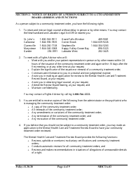 Form MHCTA-03 Community Treatment Order - Newfoundland and Labrador, Canada, Page 4
