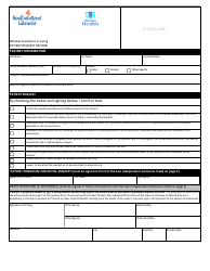 Document preview: Medical Assistance in Dying Patient Request Record Western Health - Newfoundland and Labrador, Canada