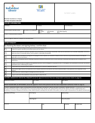 Document preview: Medical Assistance in Dying Patient Request Record Labrador-Grenfell Health - Newfoundland and Labrador, Canada