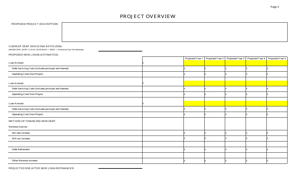 Financial Evaluation for Municipal Capital Works Projects - Newfoundland and Labrador, Canada, Page 3