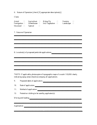 Application for a Pesticide Operator License - Newfoundland and Labrador, Canada, Page 2