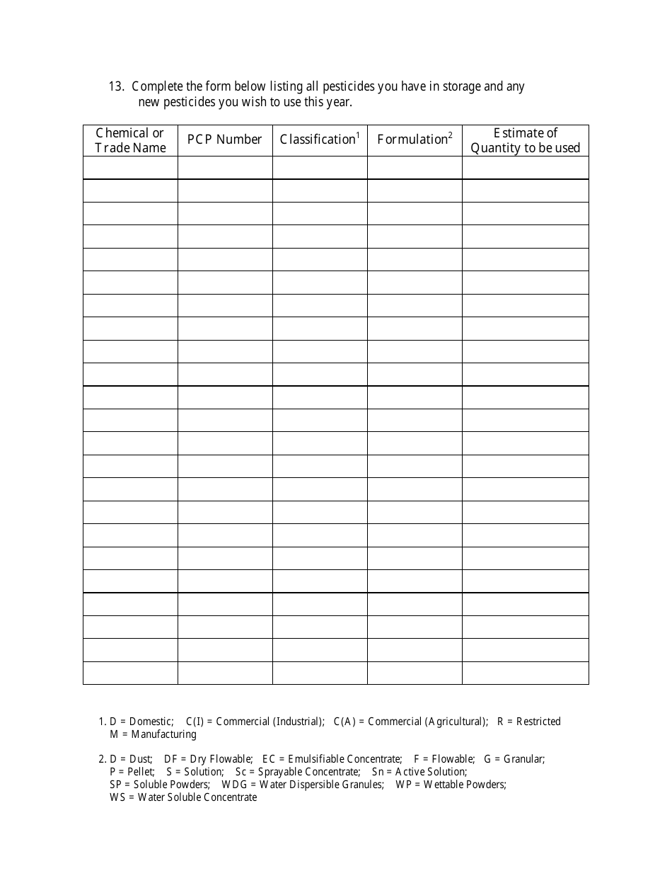 Application for a Pesticide Operator License - Newfoundland and Labrador, Canada, Page 3