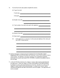 Application for a Pesticide Operator License - Newfoundland and Labrador, Canada, Page 5