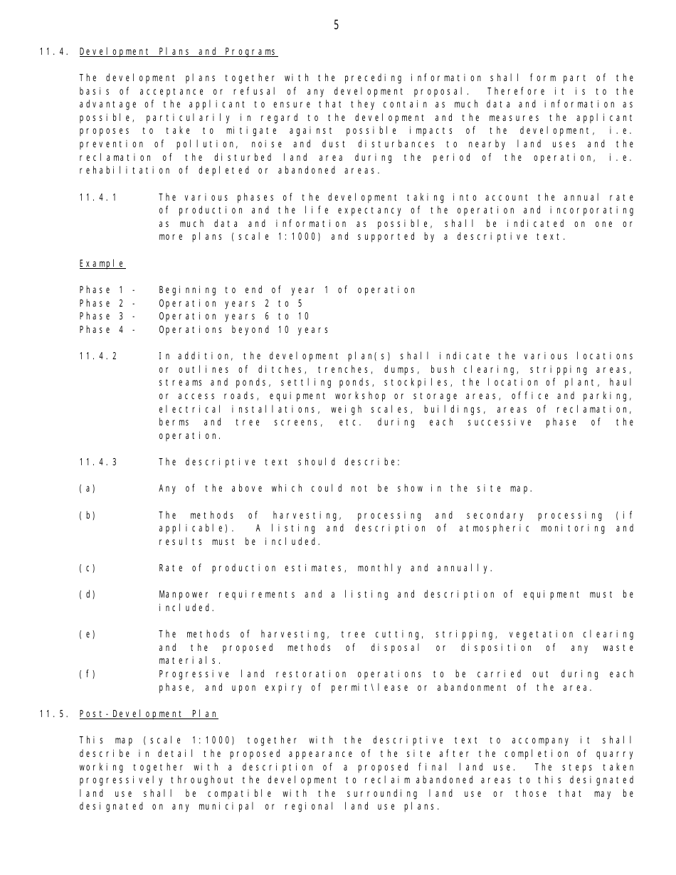 Peat Harvesting Questionnaire - Newfoundland and Labrador, Canada, Page 5