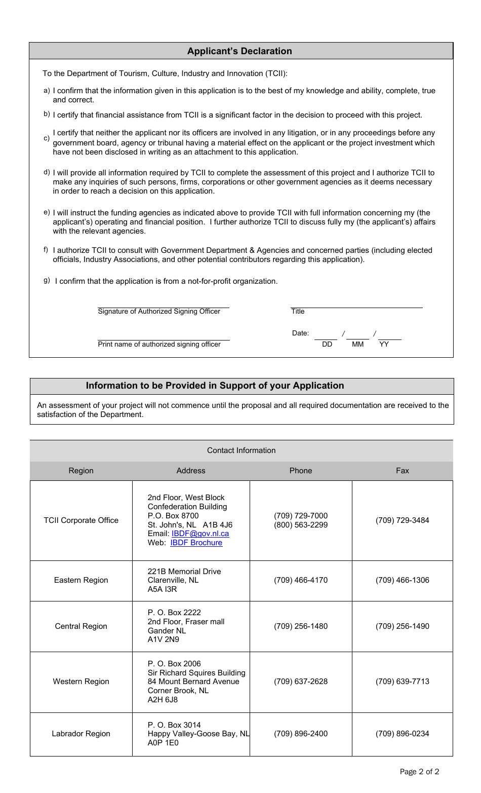 Newfoundland and Labrador Canada Innovation and Business Development ...