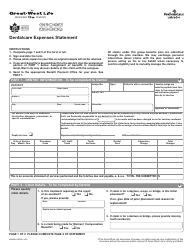 Form M445D &quot;Dentalcare Expenses Statement&quot; - Newfoundland and Labrador, Canada