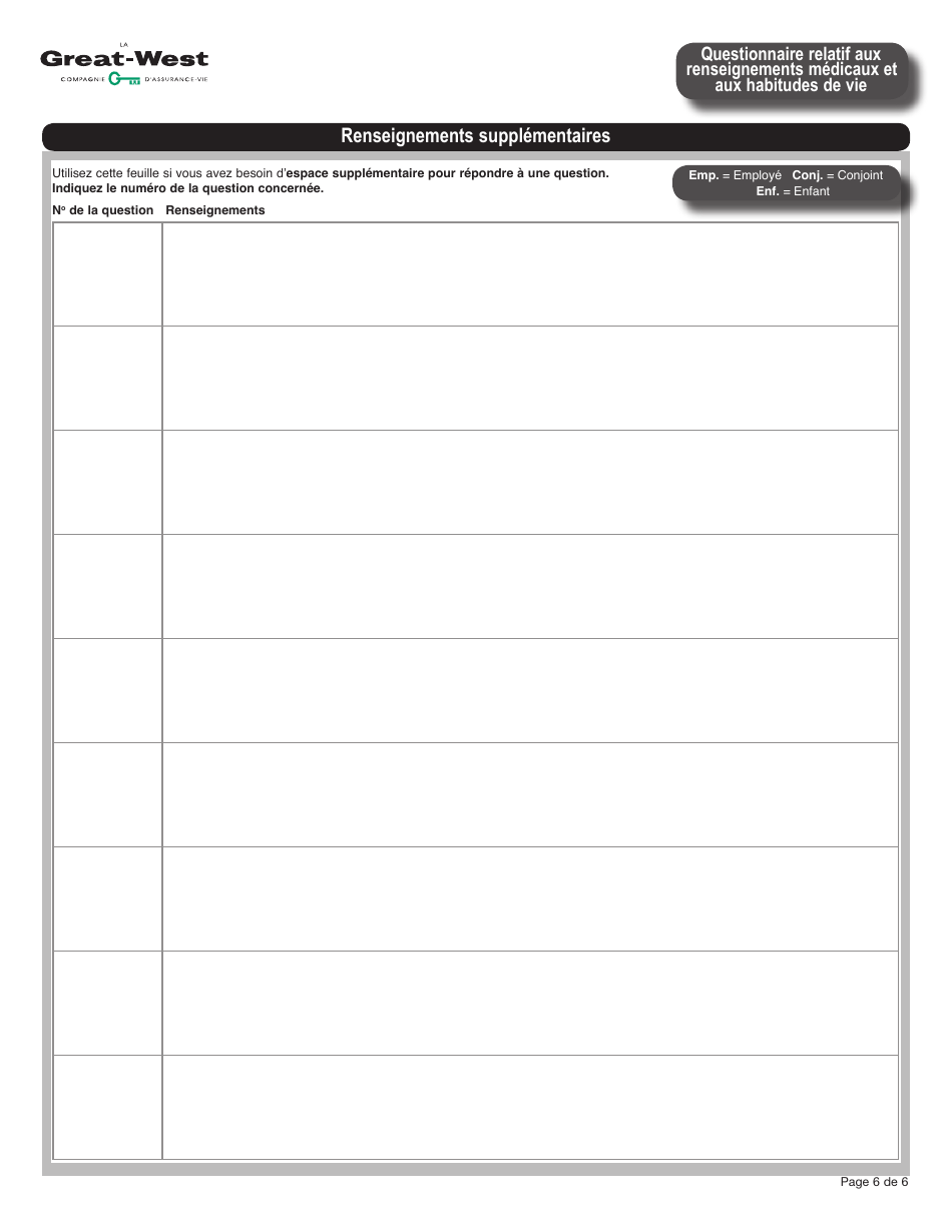 Forme M5995 Preuve Dassurabilite Description De La Protection - Newfoundland and Labrador, Canada (French), Page 6