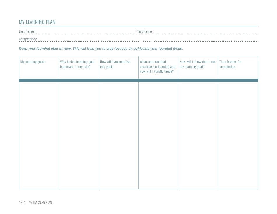 Newfoundland and Labrador Canada Learning Plan Registration Form - Fill ...