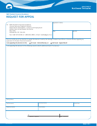 Document preview: Form NWT9000 Request for Appeal - Northwest Territories, Canada