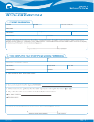 Form NWT9007 Medical Assessment Form - Northwest Territories, Canada, Page 2