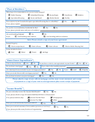Application for Income Assistance - Northwest Territories, Canada, Page 3