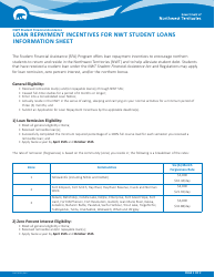 Form NWT9001 Application for Loan Repayment Incentives - Northwest Territories, Canada