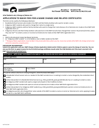 Form NWT9091 &quot;Application to Waive Fees for a Name Change and Related Certificates&quot; - Northwest Territories, Canada