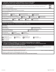 Form NWT9038 Nwt out-Of-Territory/Country Claim Submission - Northwest Territories, Canada (English/French), Page 2