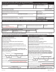 Form NWT8627 Application for Certificate of Birth, Marriage, Death - Northwest Territories, Canada (English/French), Page 2
