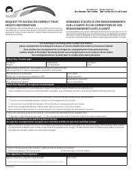 Form NWT8870 Request to Access or Correct Your Health Information - Northwest Territories, Canada (English/French)