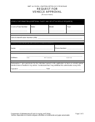 Request for Vehicle Approval - Northwest Territories, Canada, Page 2