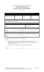 Application for Voluntary Enrollment - Northwest Territories, Canada, Page 2