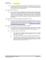 Construction Contract - Northwest Territories, Canada, Page 42
