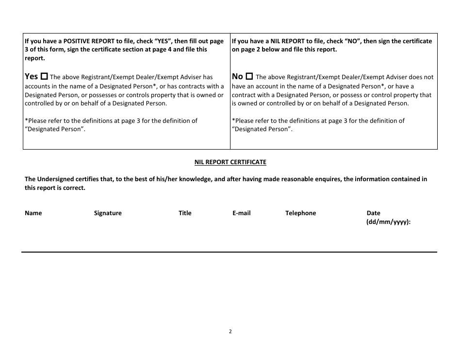 Monthly Suppression of Terrorism and Canadian Sanctions Report - Canada, Page 2