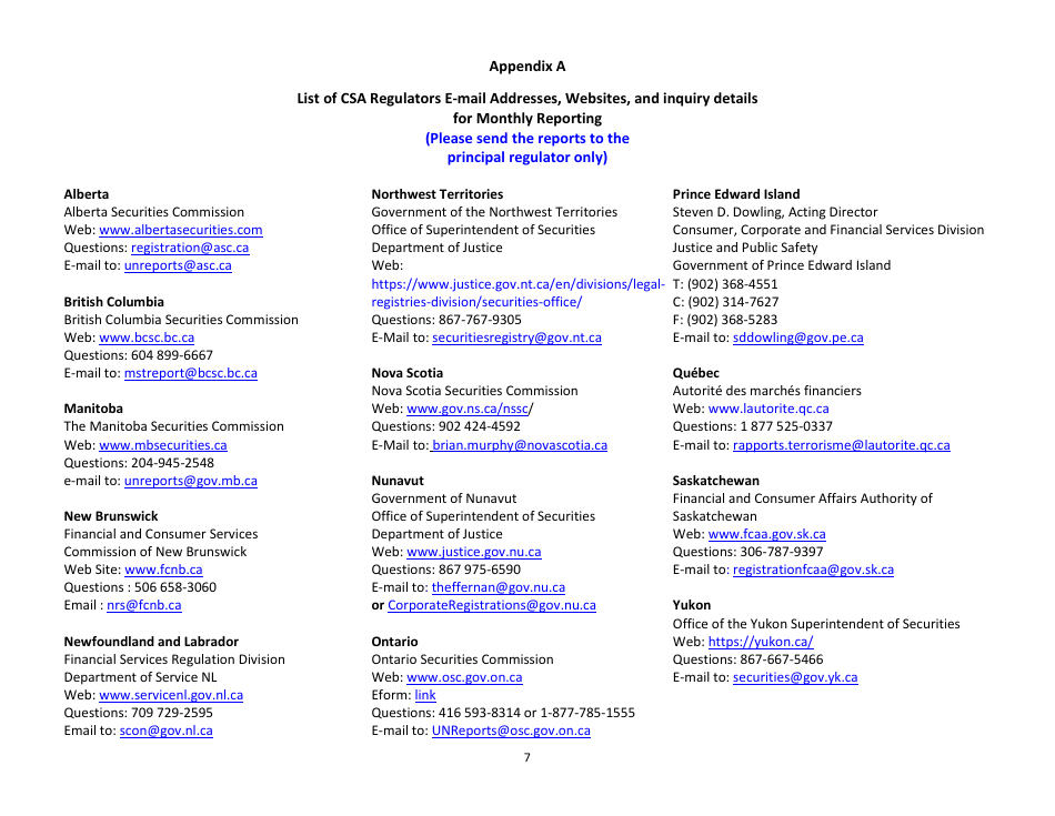 Monthly Suppression of Terrorism and Canadian Sanctions Report - Canada, Page 7