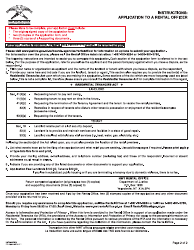 RTA Form 1 (NWT3529) Application to a Rental Officer - Northwest Territories, Canada, Page 2